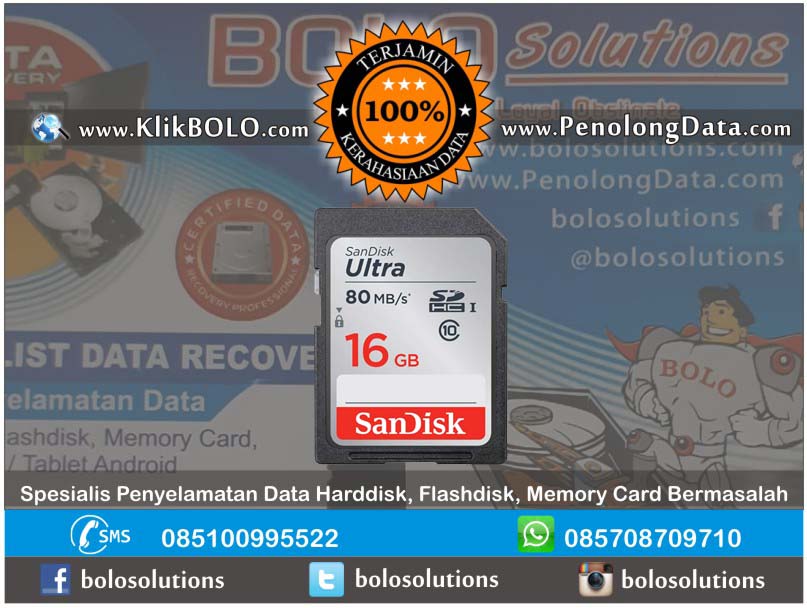 Recovery Data SDHC Finish | SDHC Sandisk 16GB Ramadhan Putranto Surabaya